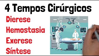 Quais são os 4 Tempos Cirúrgicos Dierese Hemostasia Exerese e Síntese [upl. by Linson]