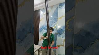 How to decor bedroom room modern wall design  Pvc panel  lowers panelinteriordesign song home [upl. by Atineg]