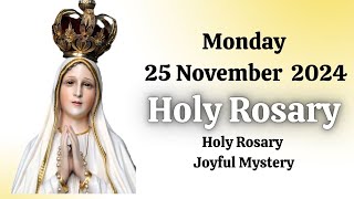 Monday Rosary Joyful Mystery  Nov 25 2024  Todays Holy Rosary  The Holy Hour rosarytoday [upl. by Sivrep]