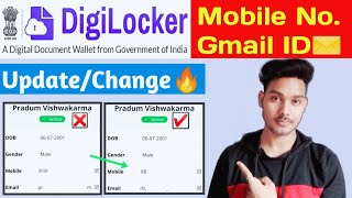 How to change mobile number in digilocker account  Digilocker mobile no update online TekHackerJi [upl. by Hinkel632]