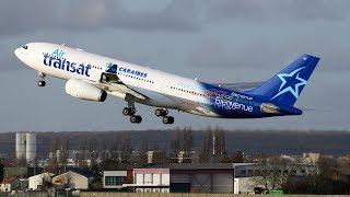 Paris Orly  Pointe à Pitre A330200 Air transat Air caraïbes [upl. by Cinemod]