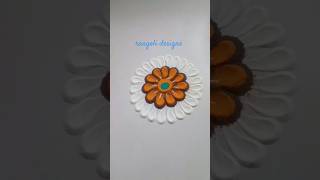 Easy and Small Diwali Rangoli Design shorts shortsfeed viralshorts ytshorts rangolidesigns [upl. by Schilit185]