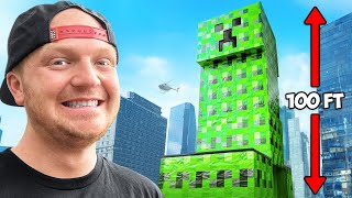 I Survived Worlds Biggest Minecraft Creeper [upl. by Recnal381]