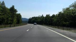 Adirondack Northway Interstate 87 Exits 32 to 31 southbound [upl. by Bortz172]