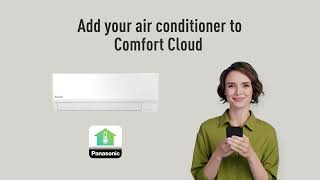 How to Connect a Panasonic Air Conditioner with CZTACG1 WiFi Adapter to the Comfort Cloud app [upl. by Jemmie61]