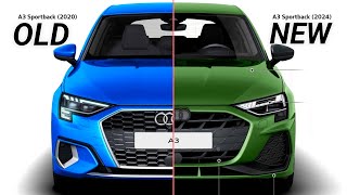 New 2024 Audi A3 Vs Old 2020 Audi A3  Visual Compare [upl. by Packton]