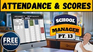 How To Track Student Attendance Grades And Filter Classes In Excel 90 Min School Manager Pt 13 [upl. by Acinoev]