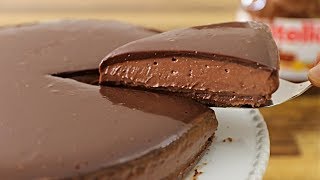 NoBake Nutella Cheesecake Recipe [upl. by Bez]