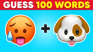 Guess the Word by Emoji 100 Words  Emoji Quiz 2023 [upl. by Coates]