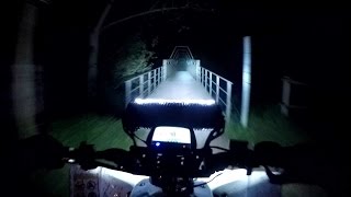 Rigid Industries 10quot Led Light Bar E2 Series Yamaha Yfz450R Night Trails In The Pyrenees Spain Atv [upl. by Alaster]