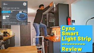 Cync LED Smart Light Strip Review  GE Cync Direct Connect Smart LED Light Strip [upl. by Leinahtan]