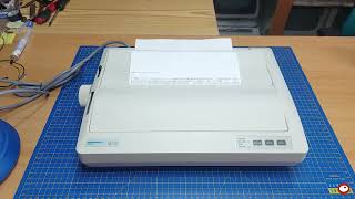 Print a test page on Mannesmann Tally MT81 Printer [upl. by Kleon]