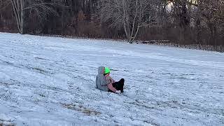 Claire and Gabby Sledding [upl. by Idok]