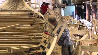 Draken Harald Hårfagre  The construction of a Viking Dragon Ship [upl. by Pozzy]