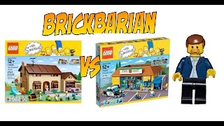 Lego Investing Simpsons House VS Kwik E Mart [upl. by Weismann441]