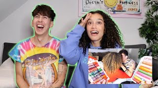 REACTING TO OUR CHAPSTICK CHALLENGE W BOBBY MARES reunited [upl. by Jimmie]