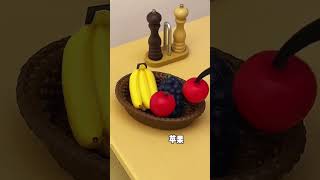 Unboxing and sharing Rement mini small dining table miniature scenes Mini food toys Adults also wan [upl. by Monreal]