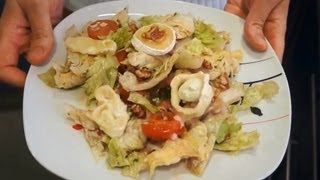 Ensalada de queso de cabra  Recetas bajas en calorías [upl. by Ymirej744]