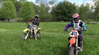 KTM 250 SX vs Suzuki RMZ250 [upl. by Assennav880]