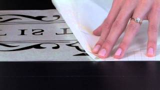 How to Apply Vinyl Wall Quotes Troubleshooting  Removing the Backing Paper [upl. by Odraccir]