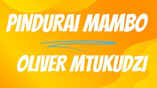 Oliver Mtukudzi  Pindurai Mambo Lyrics [upl. by Esorrebma]