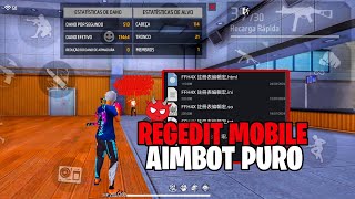 Saiu REGEDIT MOBILE AIMBOT PURO 96 HS 🔥 AUXÍLIO DE MIRA ANDROID GRUDANDO FULL VERMELHO FÁCIL [upl. by Lebbie]