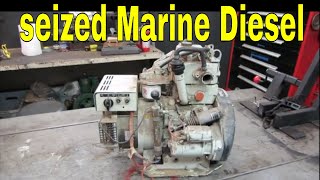 Can It Be Saved Junked Marine Diesel Gen Set pt 1 [upl. by Ylac]