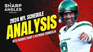 2024 NFL Schedule Analysis  NFL Teams Helped amp Hurt by Schedule  Sharp Angles Podcast [upl. by Reckford]