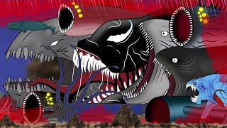 Sea Eater VS Worm VS bloop VS venomMonster Epic BattleFullVersion [upl. by Snowman]