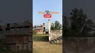 1Foot Vs 20Foots 😨JUMP parkour flip jump [upl. by Unhsiv]