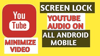 Youtube lock screen player tamil 2024 Youtube video minimize android mobile app [upl. by Auric]