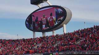 2018 B2 stealth bomber flyover chiefs titans playoff game [upl. by Ahras]