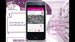 Découvrez lapplication mobile MonAvisLeRendGratuit [upl. by Oiragelo]