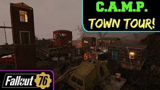 Fallout 76 CAMP Town Tour [upl. by Shanon]