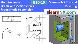 Siemens NX Tutorial  Break out section view [upl. by Ary]