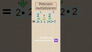 Potenzen multiplizieren  Mathe leicht gemacht  Potenzrechnen  Exponenten addieren  TeacherTobi [upl. by Gayelord]