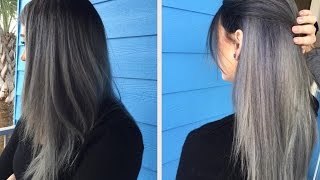 How To Do a Dark Grey Ombre  Hair Tutorial [upl. by Candida]