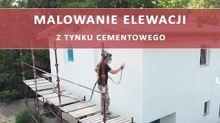 Malowanie elewacji  wodoszczelna ochrona ścian z tynku cementowego [upl. by Alenson]