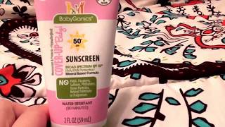 Babyganics CoverUp Baby Sunscreen Lotion SPF 50  Cruelty free [upl. by Rotciv]