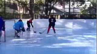 Worlds largest backyard synthetic ice rink by SmartRink Synthetic Ice [upl. by Anaujit]