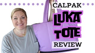 Calpak Luka Expandable Tote Bag Review [upl. by Nnylatsirk]