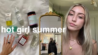 glow up with me for hot girl summer  hair gym skincare brows [upl. by Thgiled]