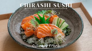 Cơm Cá Hồi Nhật Bản  Chirashi Sushi  ASMR Cooking  Culinary Frank [upl. by Nager109]