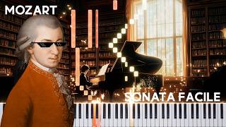 Sonata No 16 1st Movement Sonata Facile – Mozart  Piano Tutorial Medium [upl. by Nica]