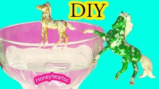 Custom Breyer Florentine Do It Yourself Painting Craft Video  Honeyheartsc Horses [upl. by Kataway]