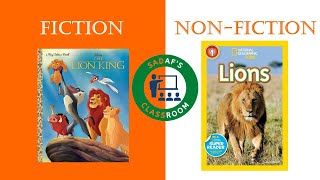 Fiction vs nonfiction  Difference between fiction and nonfiction Sadafs classroom [upl. by Lam]