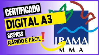 Como emitir Certificado Digital A3 SISPASS para criadores de pássaros sispass Ibama [upl. by Klaus481]