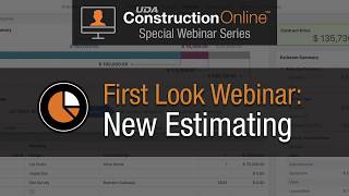 ConstructionOnline New Estimating Webinar [upl. by Nicholle395]