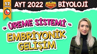 Embriyonik Gelişim  AYT Biyoloji Kamp2022 [upl. by Garvin662]