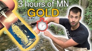 Minnesota Gold Mining 3 Hour Challenge How Much GOLD [upl. by Drucie]